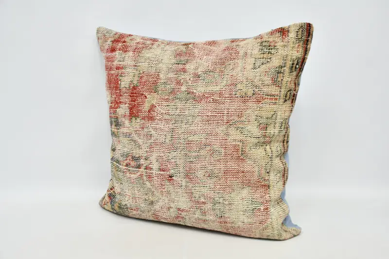 Kilim Pillow Cover, 32x32 Red Cushion Case, Pillow for Sofa, Pillow Sham, Luxury Cushion Case, Kilim Pillow, Seat Pillow Cover, Indoor Cushion Case - 4