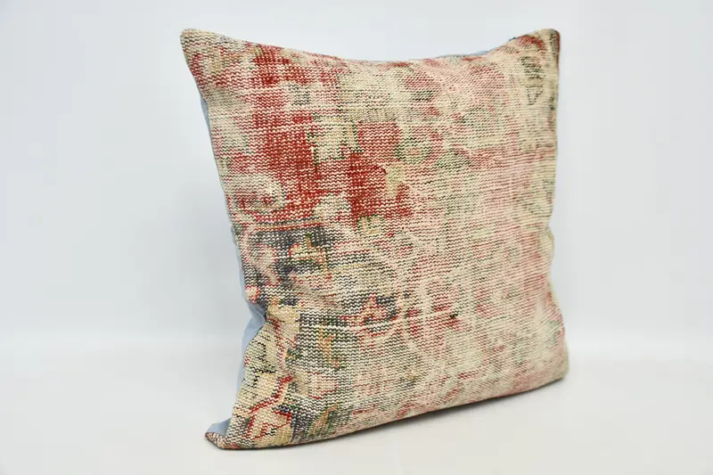 Kilim Pillow Cover, 32x32 Red Cushion Case, Pillow for Sofa, Pillow Sham, Luxury Cushion Case, Kilim Pillow, Seat Pillow Cover, Indoor Cushion Case - 3