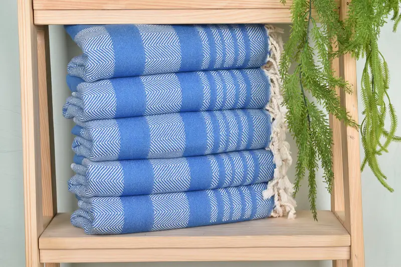 68x38 Cotton Chevron Towel, Home Decor Gifts, Best Friend Gift, Gift For Best Friend, Sand-free towel, Sand-Resistant Peshtemal, Beach Size Towel - 1