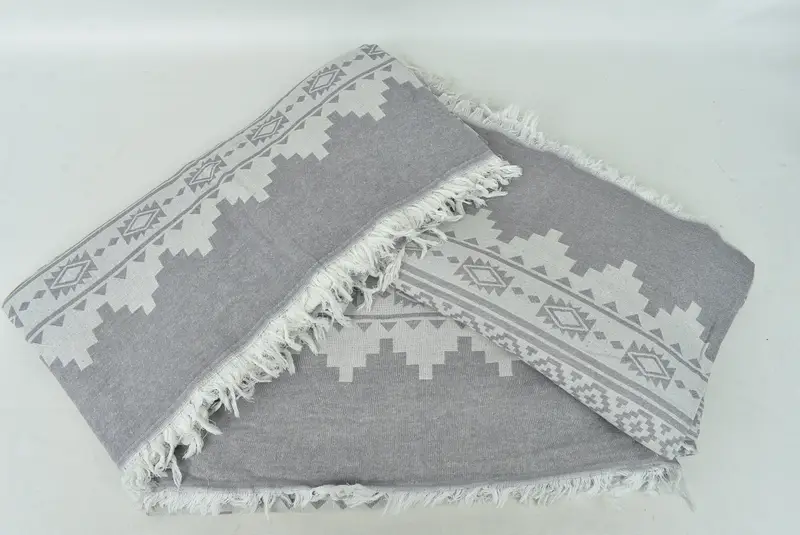 86x56 Cotton Kilim Towel, Home Decor Blankets, Turkish Beach Blanket, Custom Wedding Gifts, Housewarming Gift, Bridal Shower Gift, Aesthetic Blanket - 7