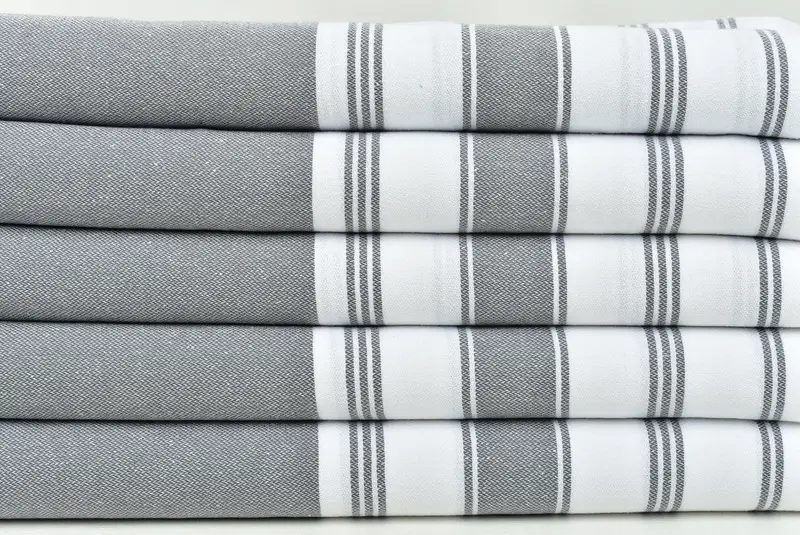 Personalized Kitchen Towel, 44x22 Cotton Striped Towel, Personalized Hand Towel, Small Bath Towels, Bridesmaid Towel, Bridal Gifts, Guest Towel - 2