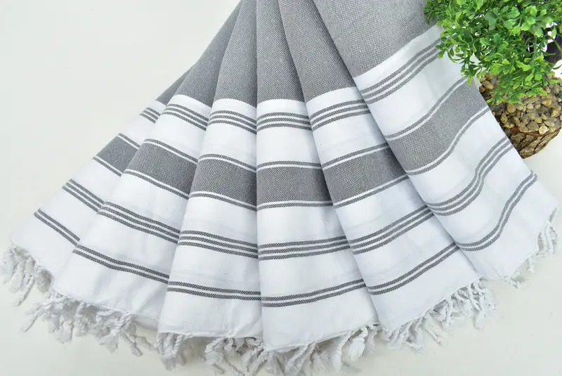 Personalized Kitchen Towel, 44x22 Cotton Striped Towel, Personalized Hand Towel, Small Bath Towels, Bridesmaid Towel, Bridal Gifts, Guest Towel - 4