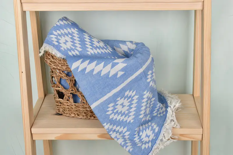 Bachelor Gifts, Halloween Gifts, Friends Beach Towel, Fringed Turkish towel for poolside, 70x36 Cotton Kilim Towel, Custom Beach Towel, Custom Towel - 5