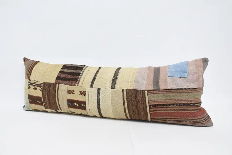 Pillow for Couch, 16x48 Beige Cushion Case, Cushion, Sofa Pillow Sham, Farmhouse Pillow Cover, Handmade Kilim Cushion, Kilim Cushion Sham - 4