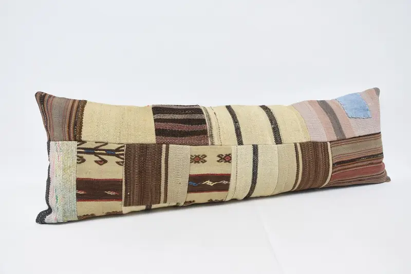 Pillow for Couch, 16x48 Beige Cushion Case, Cushion, Sofa Pillow Sham, Farmhouse Pillow Cover, Handmade Kilim Cushion, Kilim Cushion Sham - 3
