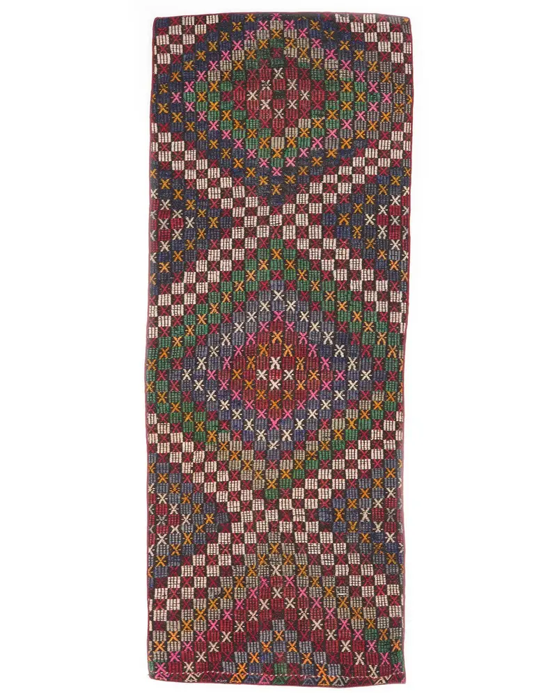 Mavi Halı, 2,7x7,8 ft Düz Renk Elegance