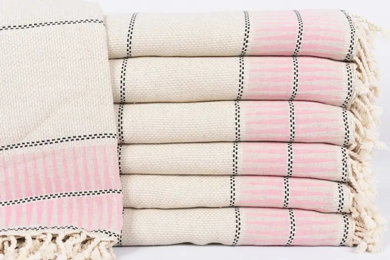 Throw Blanket Couch, 104x96 Cotton Striped Towel, Thanksgiving Tablecloth, Wedding Favors, Woven Throw Blanket, Sofa Cover, Oversized Beach Towel