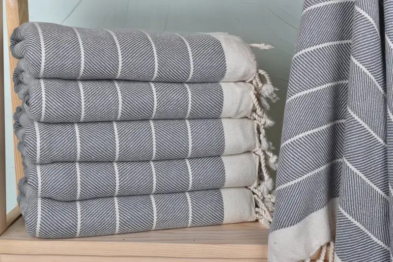 Sand-free towel, Custom Wedding Gifts, Peshtemal Towel, Handmade Gift, Friends Beach Towel, 70x40 Cotton Herringbone Towel, Turkish Towel Set - 1