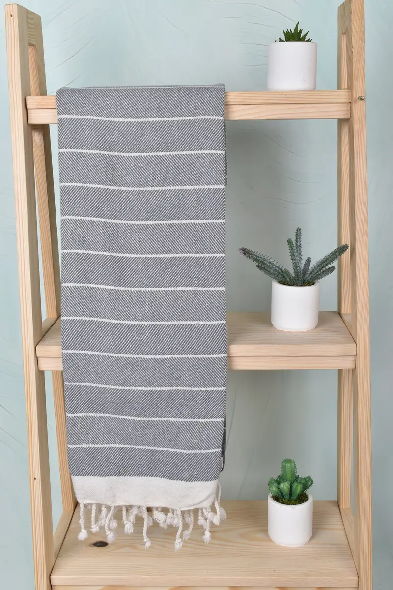Sand-free towel, Custom Wedding Gifts, Peshtemal Towel, Handmade Gift, Friends Beach Towel, 70x40 Cotton Herringbone Towel, Turkish Towel Set - 8
