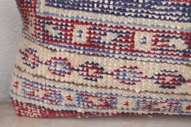 Throw Kilim Pillow, Handmade Kilim Cushion, Handwoven Cushion Cover, 8x16 Red Cushion, Cushion Cover, Ethnical Kilim Rug Pillow - 3