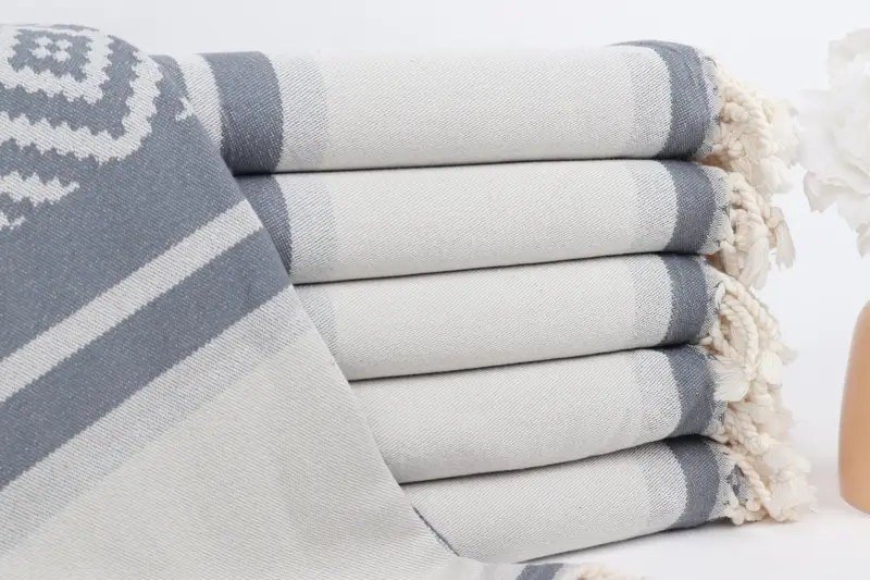 Peshtemal Towel USA, Peshtemal Towel, Turkish Towel Monogram, Sand-free towel, 70x36 Cotton Sun Design Towel, Gift For Bride, Wedding Gift - 2