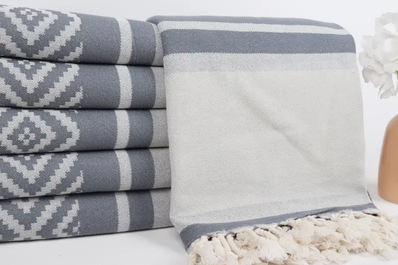 Peshtemal Towel USA, Peshtemal Towel, Turkish Towel Monogram, Sand-free towel, 70x36 Cotton Sun Design Towel, Gift For Bride, Wedding Gift - 3