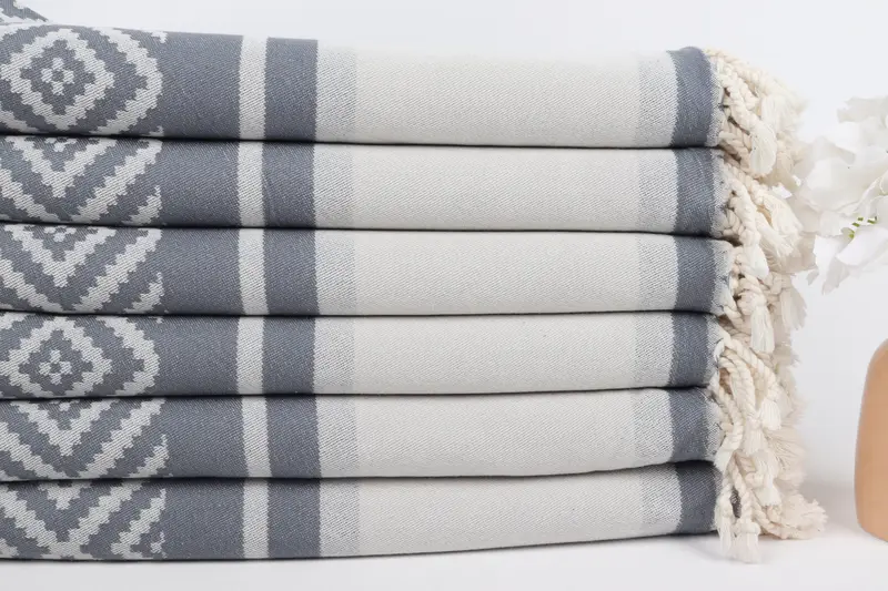 Peshtemal Towel USA, Peshtemal Towel, Turkish Towel Monogram, Sand-free towel, 70x36 Cotton Sun Design Towel, Gift For Bride, Wedding Gift - 4
