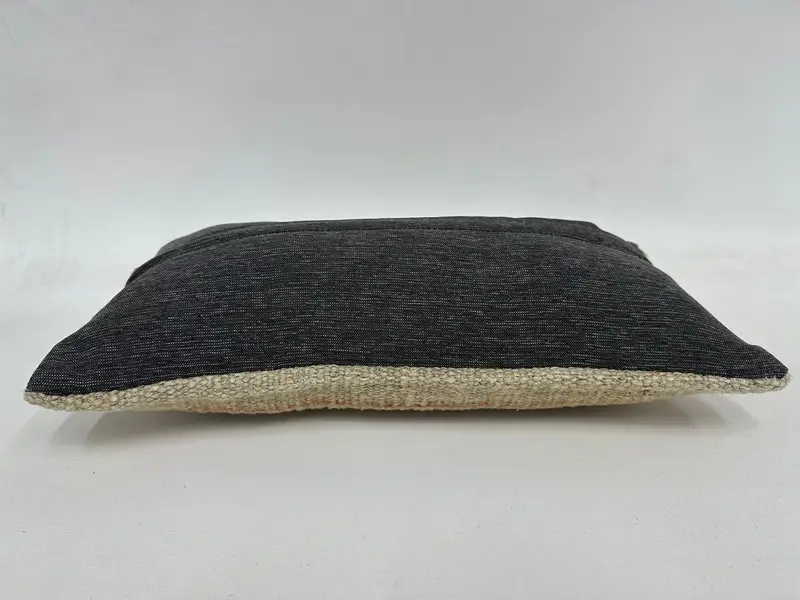 8x16 Gray Pillow Sham, Cushion Cover, Ethnical Kilim Rug Pillow, Living Room Throw Cushion, Pillow for Sofa, Vintage Kilim Pillow - 7