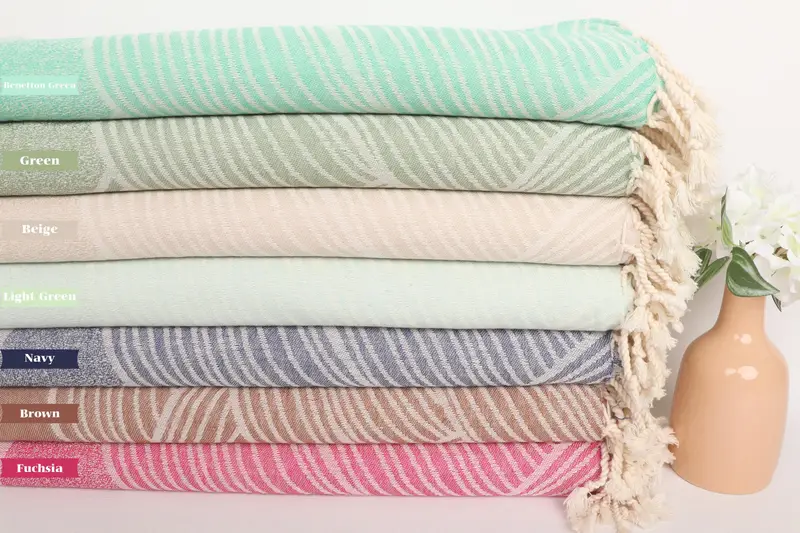 Quick-dry peshtemal, Bridesmaid Gift Towel, Organic Turkish towel, Turkish beach towel with fringe, Beach Towel Personalized, Gift For Best Friend - 2