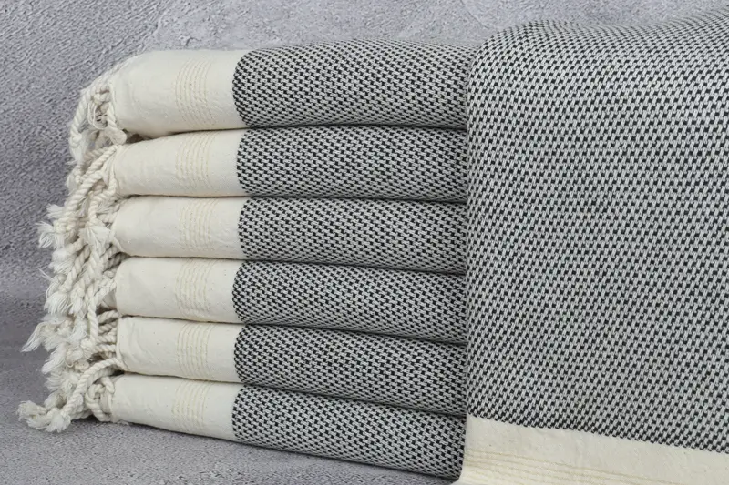 Thin towel, Bachelorette Party Favors, 68x40 Cotton Striped Towel, Grandma Gift, Traditional Turkish peshtemal for hammam, Monogrammed Beach Towel - 1