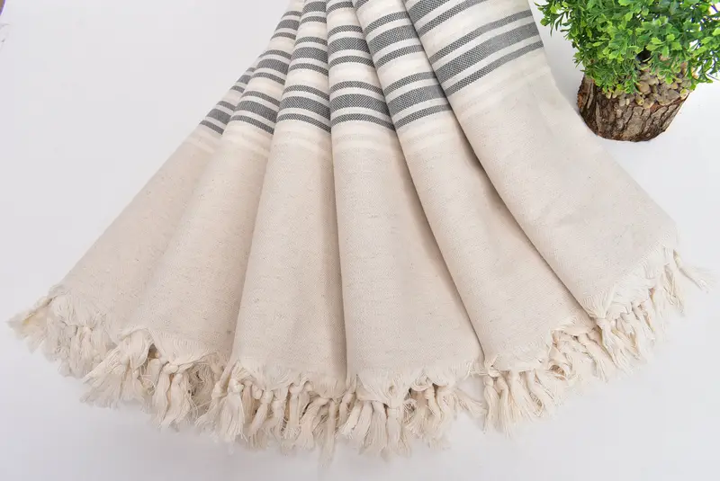Wedding Gift For Bride, Luxury towel, 70x40 Linen Striped Towel, Florida Bachelorette Party Favors, Bachelor Gifts, Spa Towel, Personalized Towel - 4