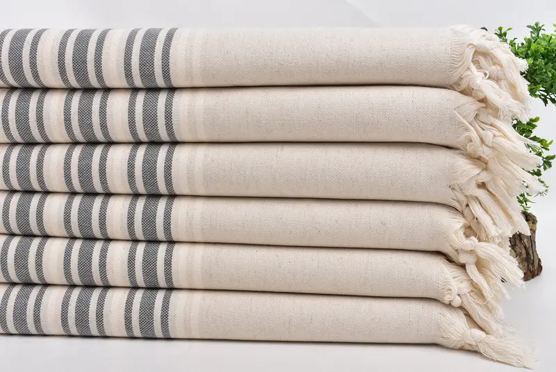 Wedding Gift For Bride, Luxury towel, 70x40 Linen Striped Towel, Florida Bachelorette Party Favors, Bachelor Gifts, Spa Towel, Personalized Towel - 3