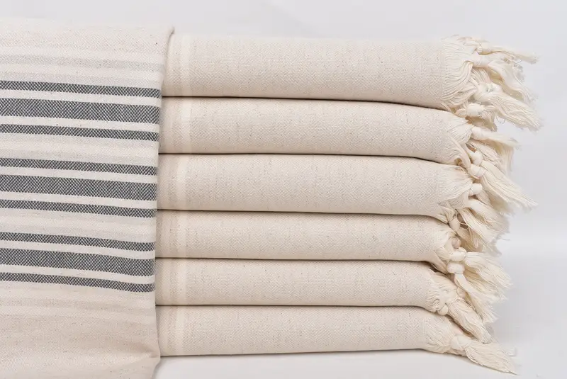 Wedding Gift For Bride, Luxury towel, 70x40 Linen Striped Towel, Florida Bachelorette Party Favors, Bachelor Gifts, Spa Towel, Personalized Towel - 1