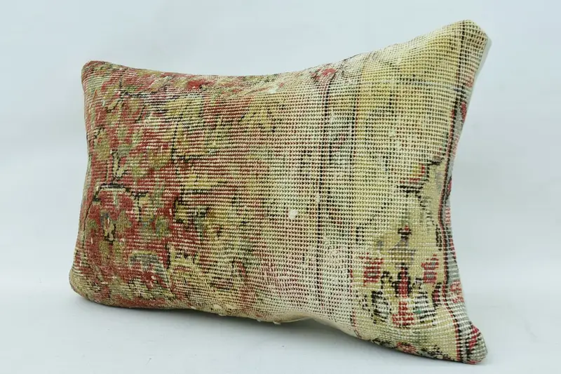 Cushion Cover, 16x24 Beige Pillow Sham, Vintage Kilim Throw Pillow, Aztec Cushion Cover, Vintage Kilim Pillow, Pillow for Sofa - 3