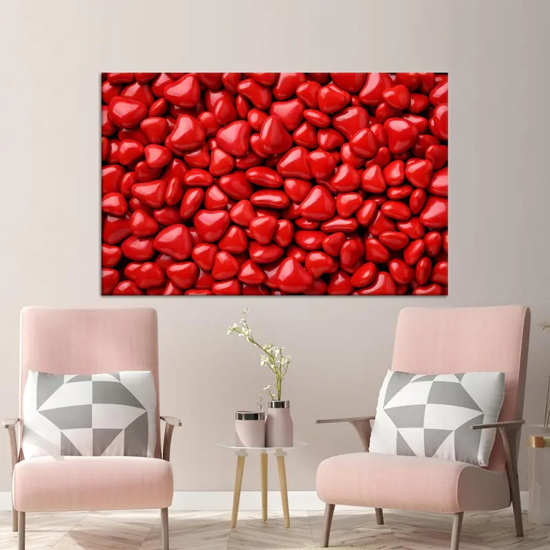 Trendige rote Küchenleinwand: Werten Sie Ihre Esszimmerdekoration auf