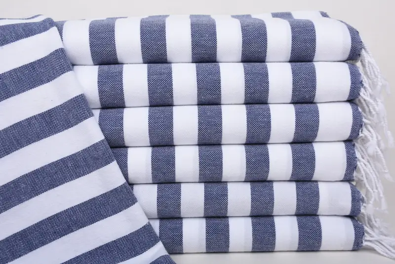 Spa Towel, 44x20 Cotton Striped Towel, Valentines Day Gift For Him, Personalized Gift, Gift For Her, Personalized Dish Towel, Wedding Favors - 1