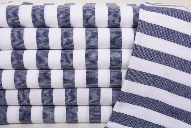 Spa Towel, 44x20 Cotton Striped Towel, Valentines Day Gift For Him, Personalized Gift, Gift For Her, Personalized Dish Towel, Wedding Favors - 2
