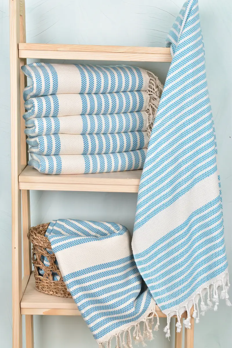 Gifts For Him, Best Friend Christmas Gift, 70x40 Cotton Striped Towel, Quick-Dry Beach Towel, Girls Weekend Getaways Ideas, Spa Towel, Luxury towel - 3