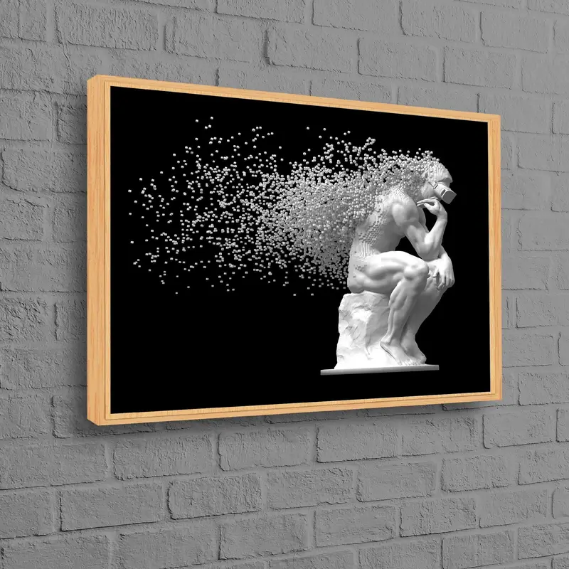 エレガントな白黒のトレンディなオフィスプリントキャンバスアート