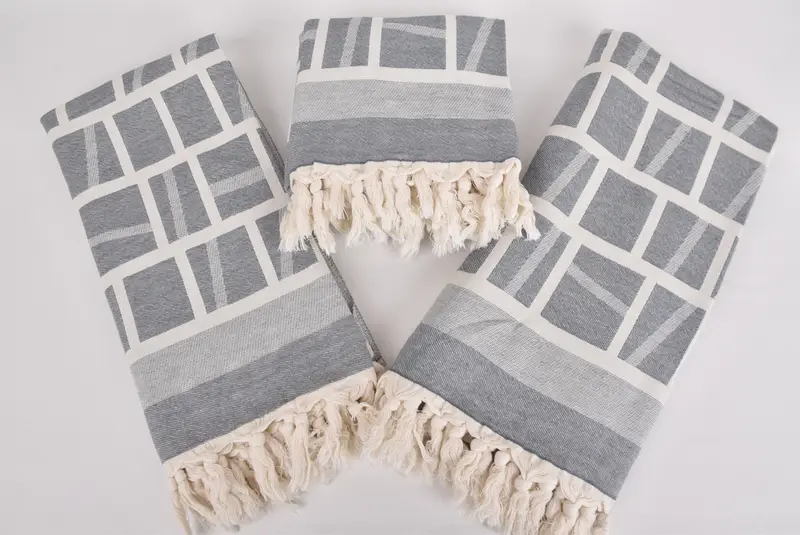 Sand-Resistant Peshtemal, Quick-dry towel, Gift For Best Friend, Gift For Her, Beach Wedding Favor, Gifts For Him, 70x34 Cotton Patterned Towel - 6