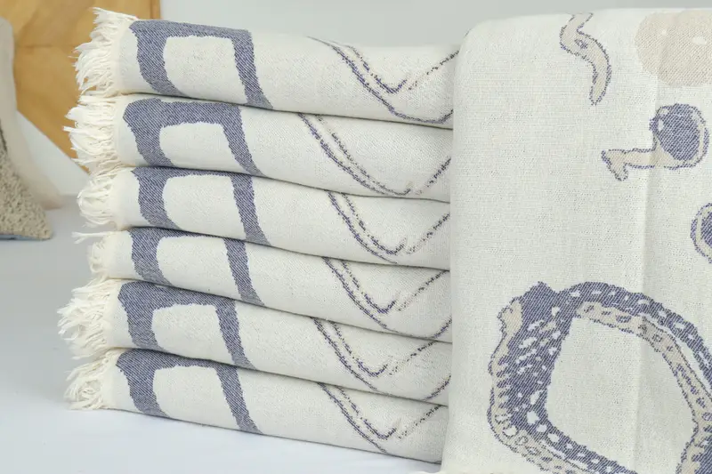 Throw Blanket, Housewarming Gift, Maid Of Honor Gift, Halloween Bachelorette Party, 88x64 Cotton Shoes Design Towel, Woven Throw Blanket - 2