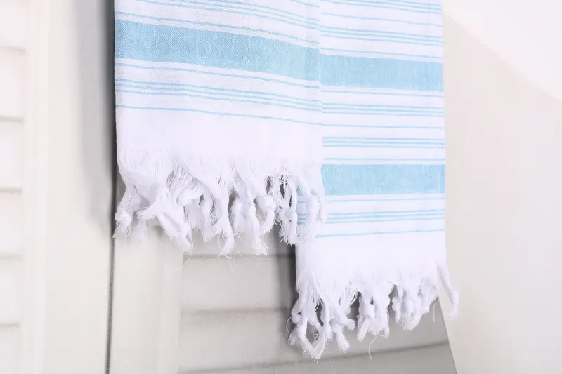 Personalized Towel, Bachelor Towel, Handmade Gift, Absorbent towel, 68x32 Cotton Striped Towel, Bachelorette Party Favors, Beach Theme Wedding Gift - 8