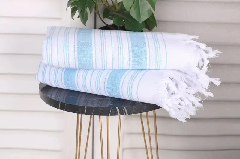 Personalized Towel, Bachelor Towel, Handmade Gift, Absorbent towel, 68x32 Cotton Striped Towel, Bachelorette Party Favors, Beach Theme Wedding Gift - 3