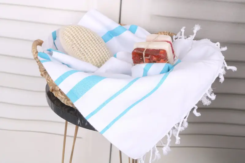 Best Wedding Gift, Personalized Gift, Beach towel, Best Friend Wedding Gift, 70x40 Cotton Striped Towel, Birthday Gift, Spa Towel, Soft towel - 2
