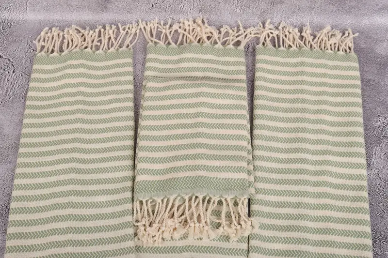 Gift Towel, Wedding Favors, 40x18 Cotton Chevron Towel, Kitchen Towel, Customized Turkish Towel, Turkish Towel Hand Towel, Best Friend Wedding Gift - 4
