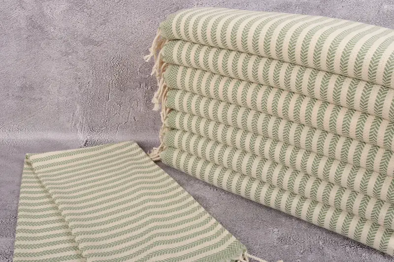 Gift Towel, Wedding Favors, 40x18 Cotton Chevron Towel, Kitchen Towel, Customized Turkish Towel, Turkish Towel Hand Towel, Best Friend Wedding Gift - 2
