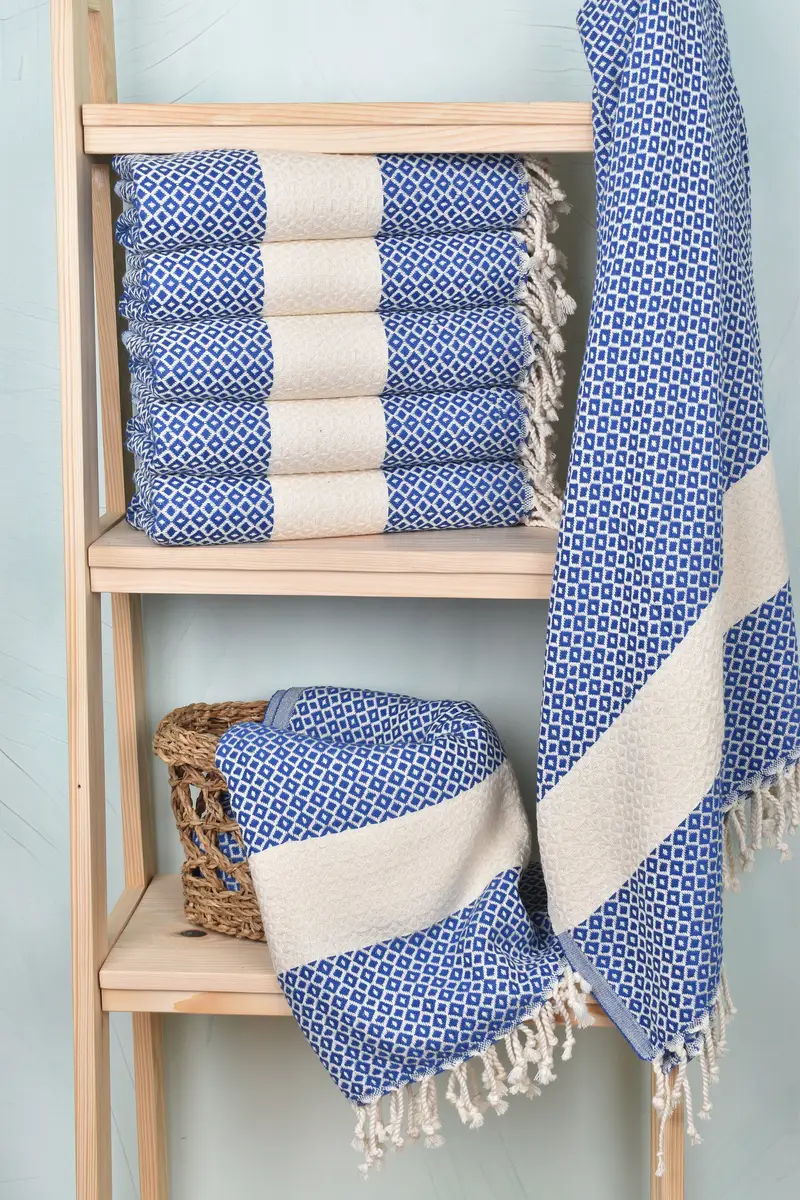Personalized Gifts, Holiday Towel, Organic Cotton Towel, Personalized Turkish Towel, 70x40 Cotton Geometric Towel, Bachelor Gift, Peshtemal Towel - 3