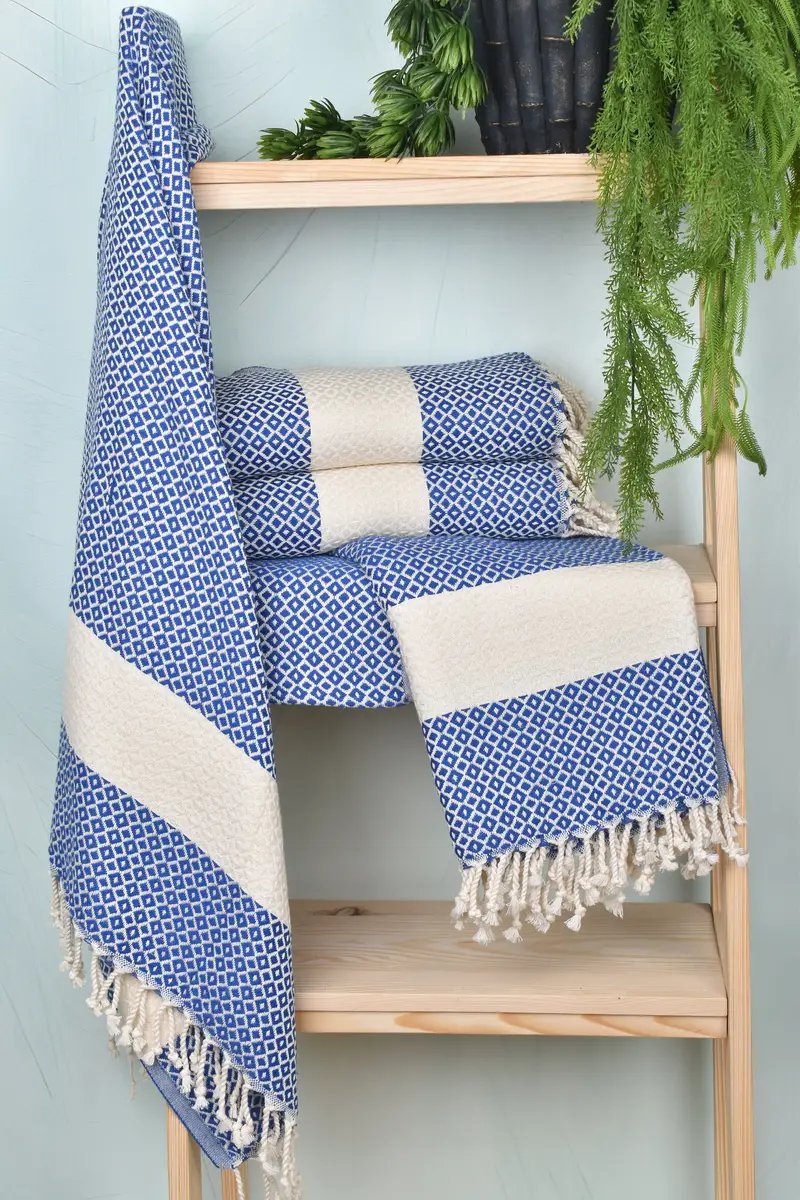 Personalized Gifts, Holiday Towel, Organic Cotton Towel, Personalized Turkish Towel, 70x40 Cotton Geometric Towel, Bachelor Gift, Peshtemal Towel - 6