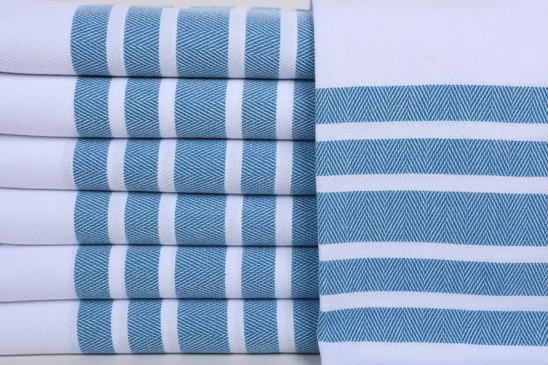 70x40 Cotton Herringbone Towel, Christmas Gift, Bridal Shower Gift, Monogram Beach Towel, Handwoven organic Turkish towel for spa, Sand-free towel - 1