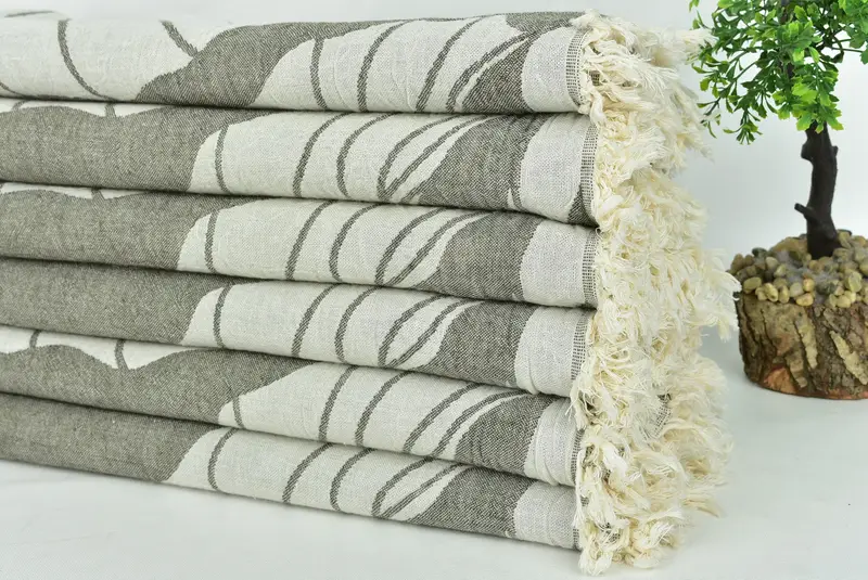 Custom Beach Towels, Halloween Gifts, Pool Towels, Turkish Towel Beach, 68x40 Cotton Floral Patterned Towel, Monogram Beach Towel, Sand-free towel - 5