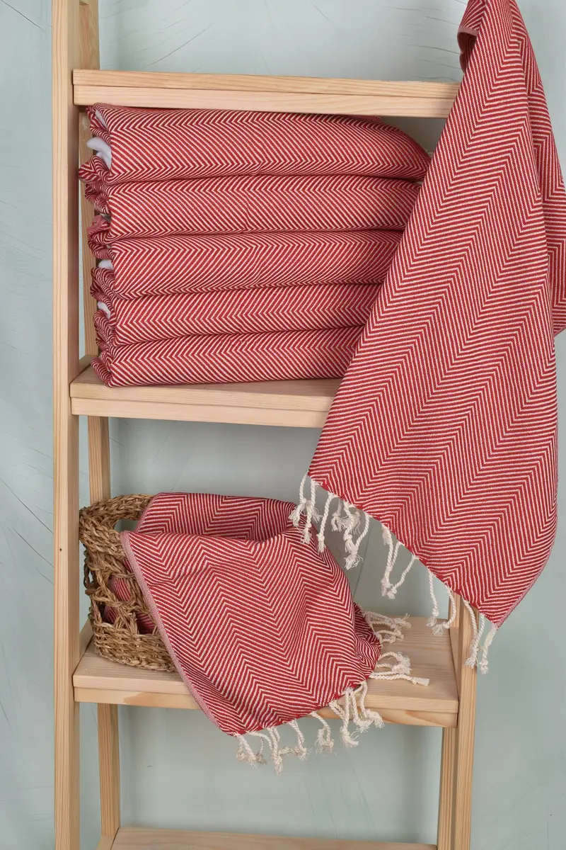 Small Bath Towels, Personalized Dish Towel, Birthday Gift, Monogram Turkish Bath Towel, 40x20 Cotton Herringbone Towel, Turkish Hand Towel - 3
