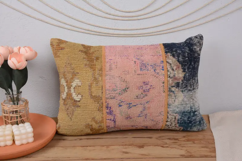 16x24 Green Pillow Sham, Sustainable Cushion Case, Kilim Pillow Cover, Boho Pillow, Ethnical Kilim Rug Pillow, Floor Cushion, Pillow Case - 2