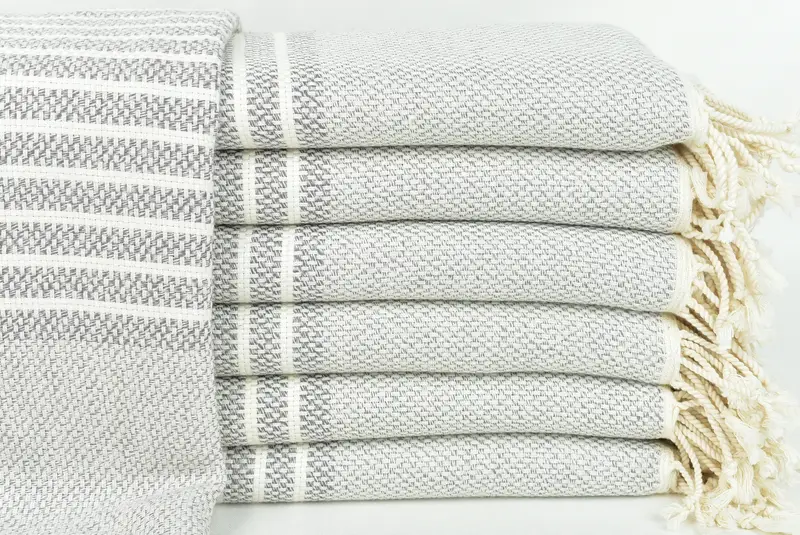 Personalized Wedding Gift For Couple, Soft towel, Bath towel, Unique Wedding Gift, Bachelorette Gifts, Yoga Towel, 76x40 Cotton Striped Towel - 1