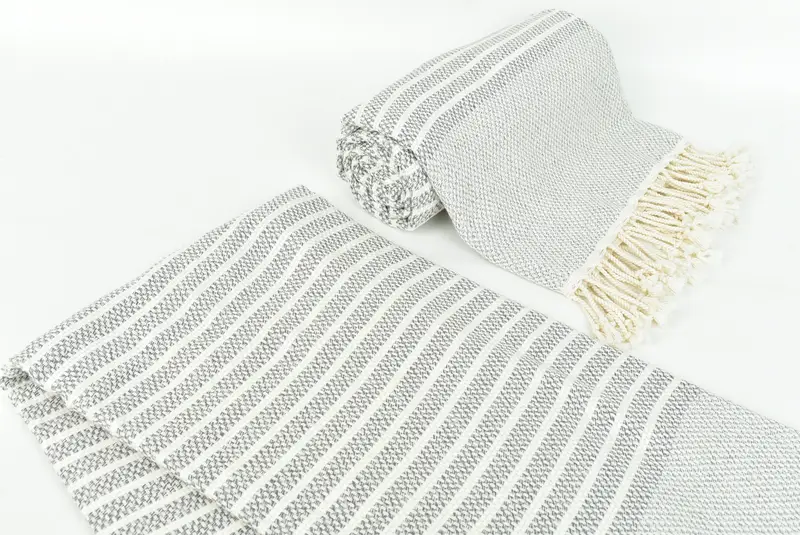 Personalized Wedding Gift For Couple, Soft towel, Bath towel, Unique Wedding Gift, Bachelorette Gifts, Yoga Towel, 76x40 Cotton Striped Towel - 7