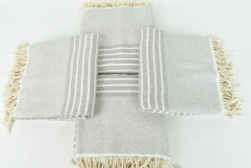 Personalized Wedding Gift For Couple, Soft towel, Bath towel, Unique Wedding Gift, Bachelorette Gifts, Yoga Towel, 76x40 Cotton Striped Towel - 6