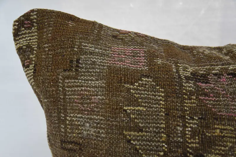 Ottoman Pillow Case, Turkish Kilim Pillow, Gift Pillow, Throw Kilim Pillow, Cushion Cover, 32x32 Beige Cushion Cover, Handwoven Cushion Case - 2