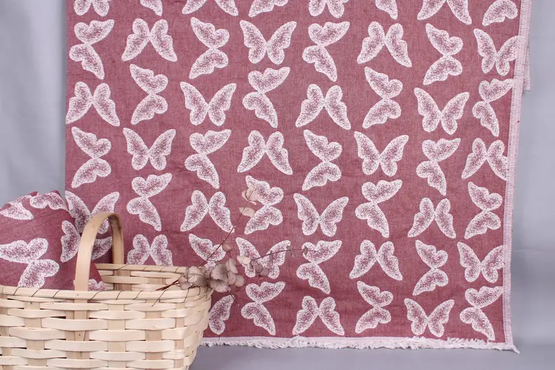 Turkish Blanket Burgundy Animal Print, 79x95 Inches