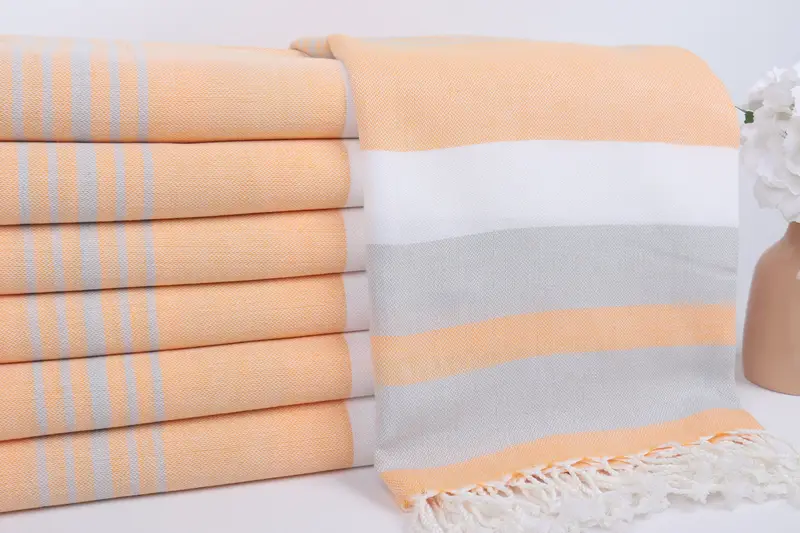 Bath towel, Handmade Gift, Personalized Towel, Girls Weekend Favors, Valentines Day Gift For Him, Turkish Towel Monogram, 70x40 Cotton Striped Towel - 2