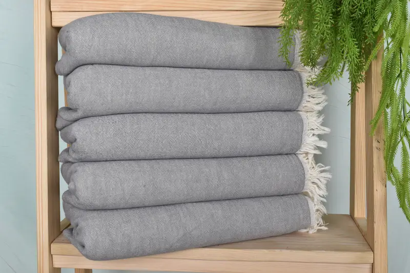 Bridesmaid Gifts, Turkish Hand Towel, Personalized Bridesmaid Gift, Organic Towel, Travel Towel, 40x24 Cotton Solid Towel, Monogram Kitchen Towel - 1