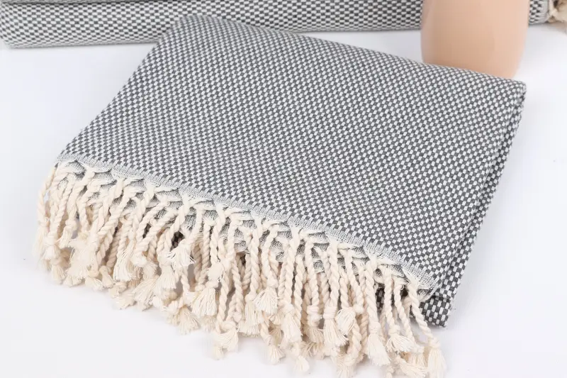 Quick-dry peshtemal, Lightweight Turkish towel, 70x40 Cotton Polka Dot Towel, Kids Beach Towel, Absorbent towel, Wedding Day Gift For Bride - 5